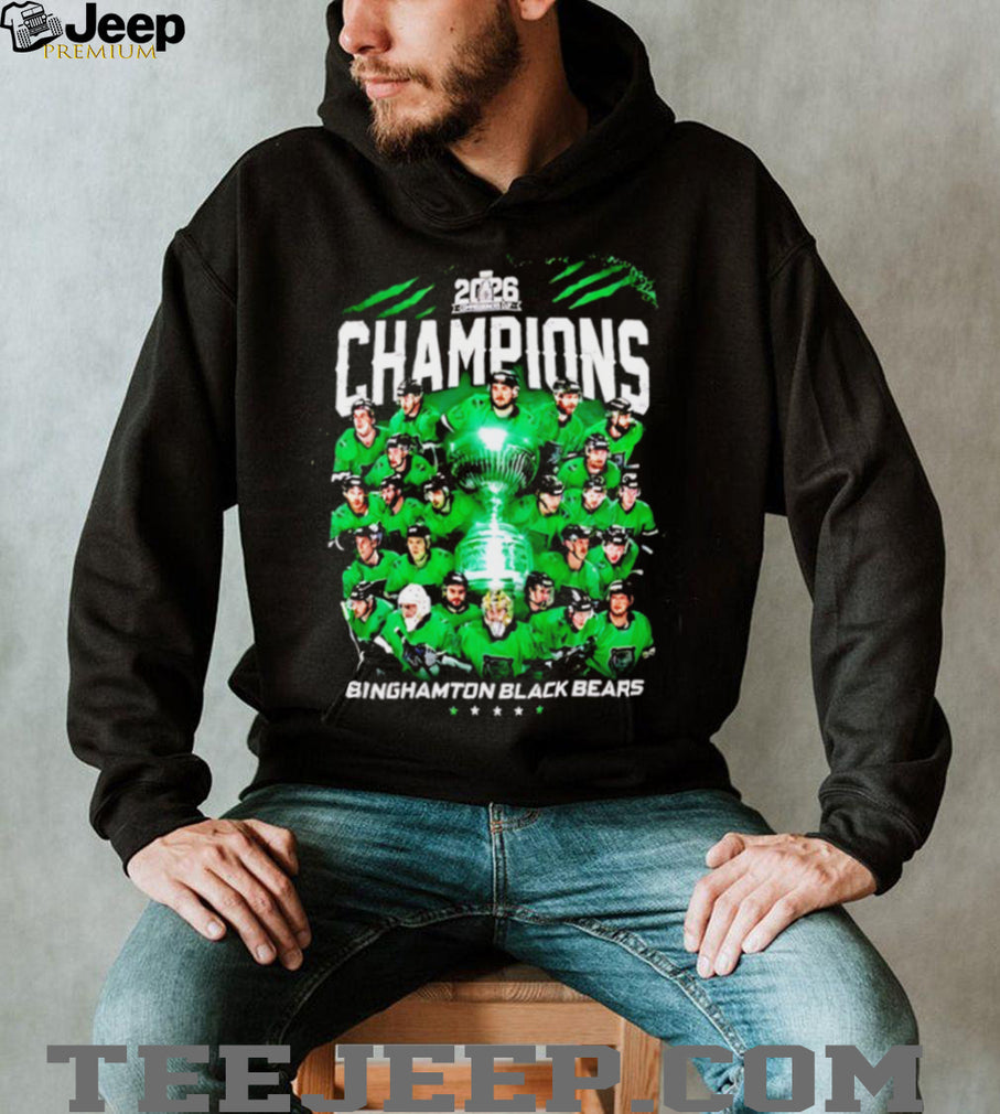 Binghamton Black Bears 2026 Hockey Champions Team T Shirt