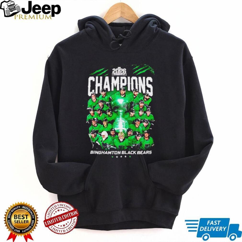 Binghamton Black Bears 2026 Hockey Champions Team T Shirt