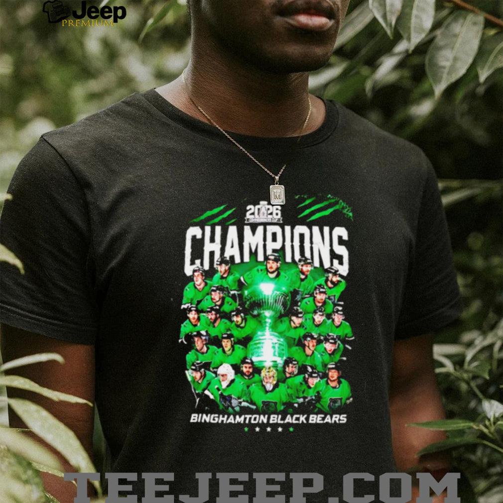 Binghamton Black Bears 2026 Hockey Champions Team T Shirt