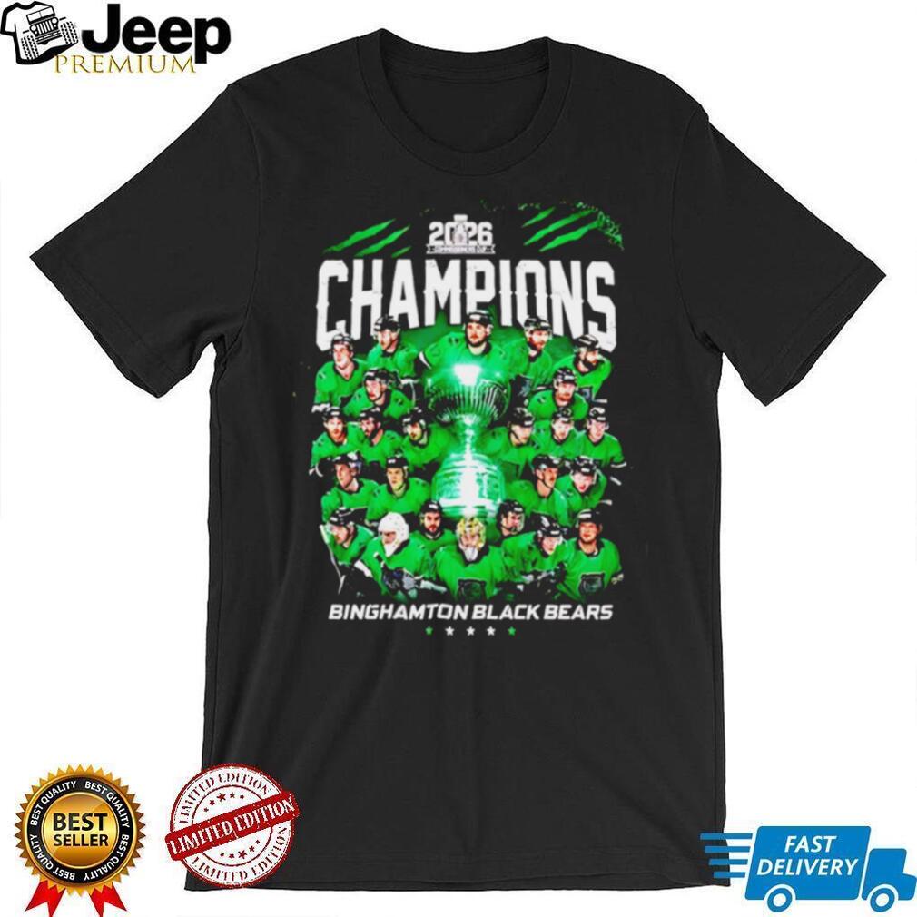 Binghamton Black Bears 2026 Hockey Champions Team T Shirt