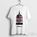 Birdcaged Caged Libertyamerican Flag Government Shutdown T Shirts