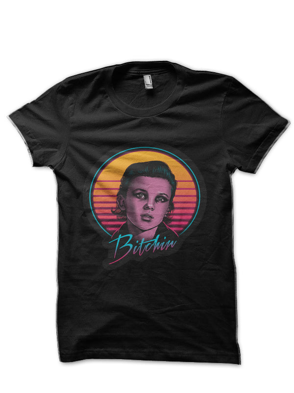 Bitchin Black Half Sleeve T-Shirt Hoodie, Sweatshirt | PureTeeCo.com