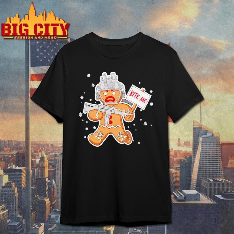 Bite Me Hostile Gingerbread Shirt