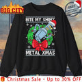 Bite my Shiny Metal Xmas ugly christmas shirt