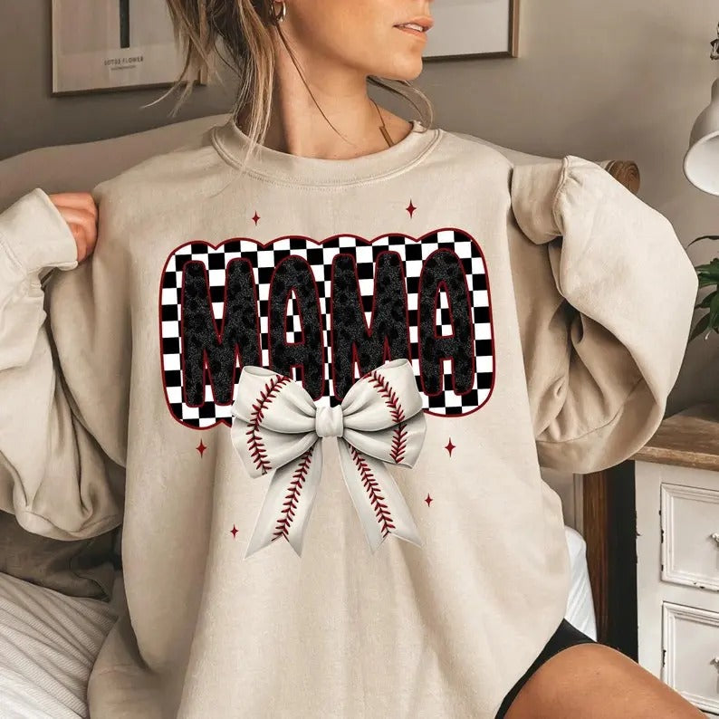 Black Baseball Mama ,  Mama Baseball , Baseball Bow , Trendy, Leopard, Team Spirit, Checkered, Coquette , Game Day...