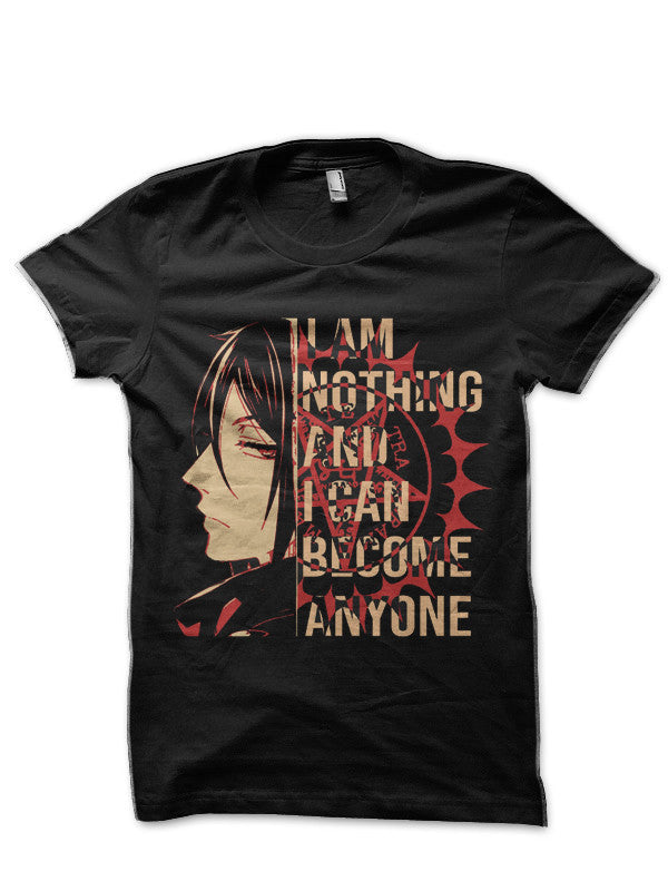 Black Butler Sebastian Black T-Shirt Hoodie, Sweatshirt | PureTeeCo.com