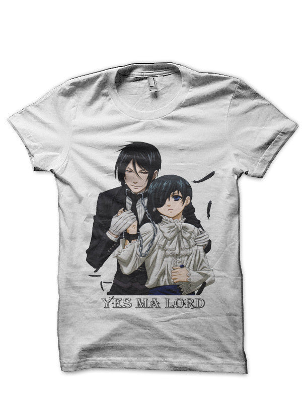 Black Butler White T-Shirt Hoodie, Sweatshirt | PureTeeCo.com