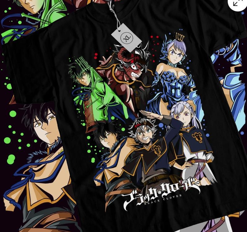 Black Clover Asta Yuno T-shirt Comic,Bull,Magic,Demon,Yami,Anime Shirt All Size Hoodie, Sweatshirt | PureTeeCo.com