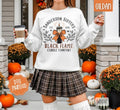 Black Flame Candle Sweatshirt, Trendy Women's Halloween Crewneck T-Shirts, Hoodie | PureTeeCo.com