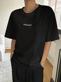 Black Friday Deal, Summer Clothes Women, 2024 New Women's Minimalist Oversized Letters Graphic T-shirt, Casual Loose...