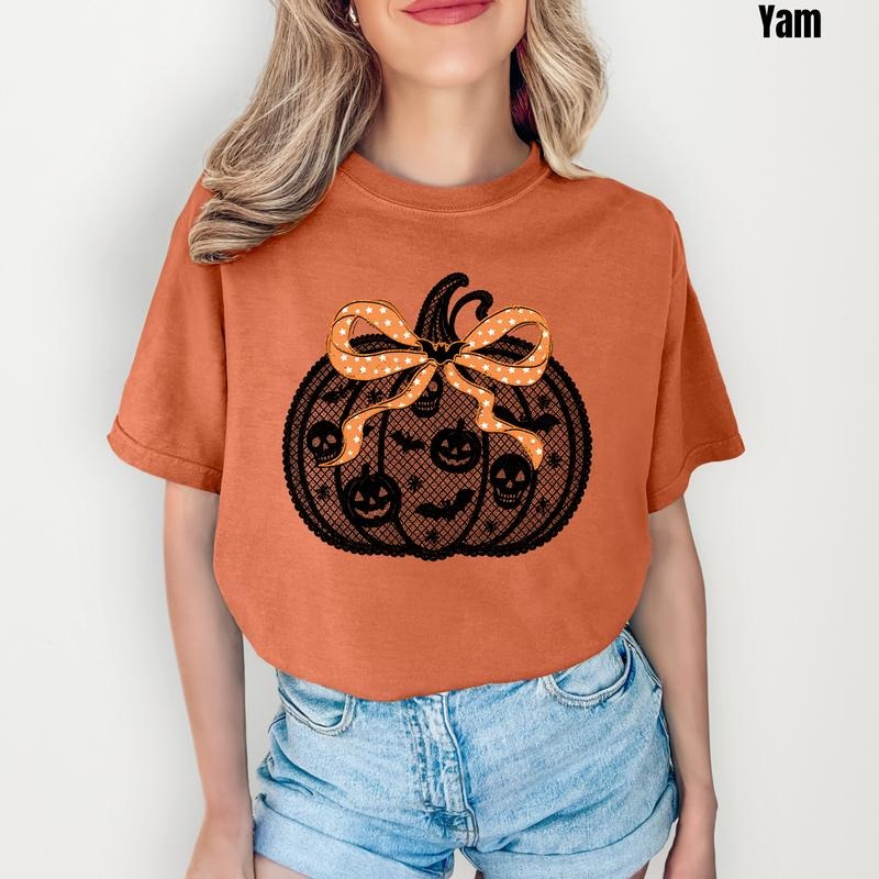 Black Halloween Pumpkin Comfort Colors T-Shirt 'NLB' Hoodie, Sweatshirt | PureTeeCo.com
