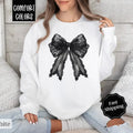 Black Lace Bow Sweatshirt Comfort Colors, Coquette Ribbon Crewneck,  Trendy Women's Sweater T-Shirts, Hoodie | PureTeeCo.com