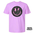 Black Leopard Happy Face Comfort Colors T-Shirt 'NLB' Hoodie, Sweatshirt | PureTeeCo.com