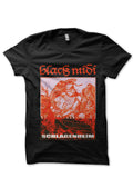 Black Midi T-Shirt Hoodie, Sweatshirt | PureTeeCo.com