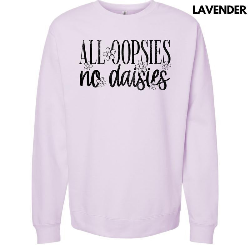 Black Oopsie Daisies Sweatshirt 'NLB' T-Shirts, Hoodie | PureTeeCo.com