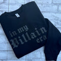 Black Puff 3D In My Villain Era TM Crewneck T-Shirts, Hoodie, Sweatshirt | PureTeeCo.com