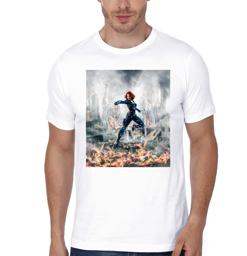 Black Widow â€“ Retro White T-Shirt Hoodie, Sweatshirt | PureTeeCo.com