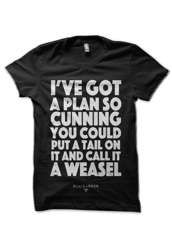 Blackadder Quote Black T-Shirt Style001 Hoodie, Sweatshirt | PureTeeCo.com