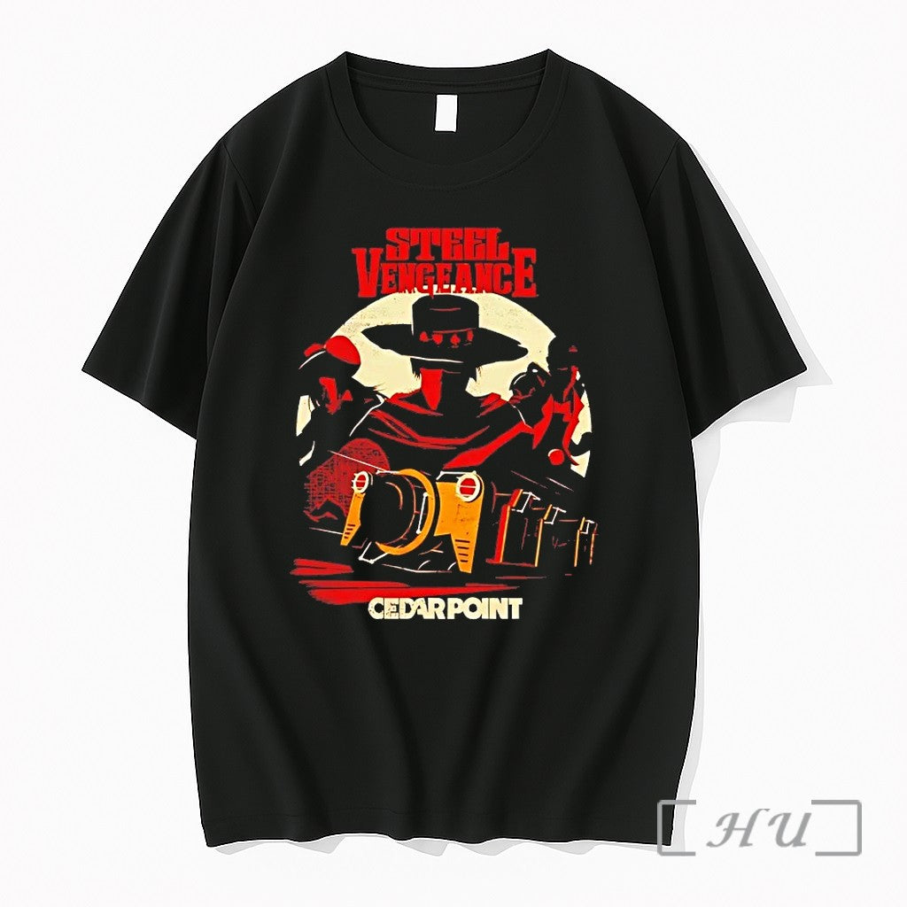 Blackjack Chess And Digger Cedar Point Steel Vengeance Character Tshirts Sweater