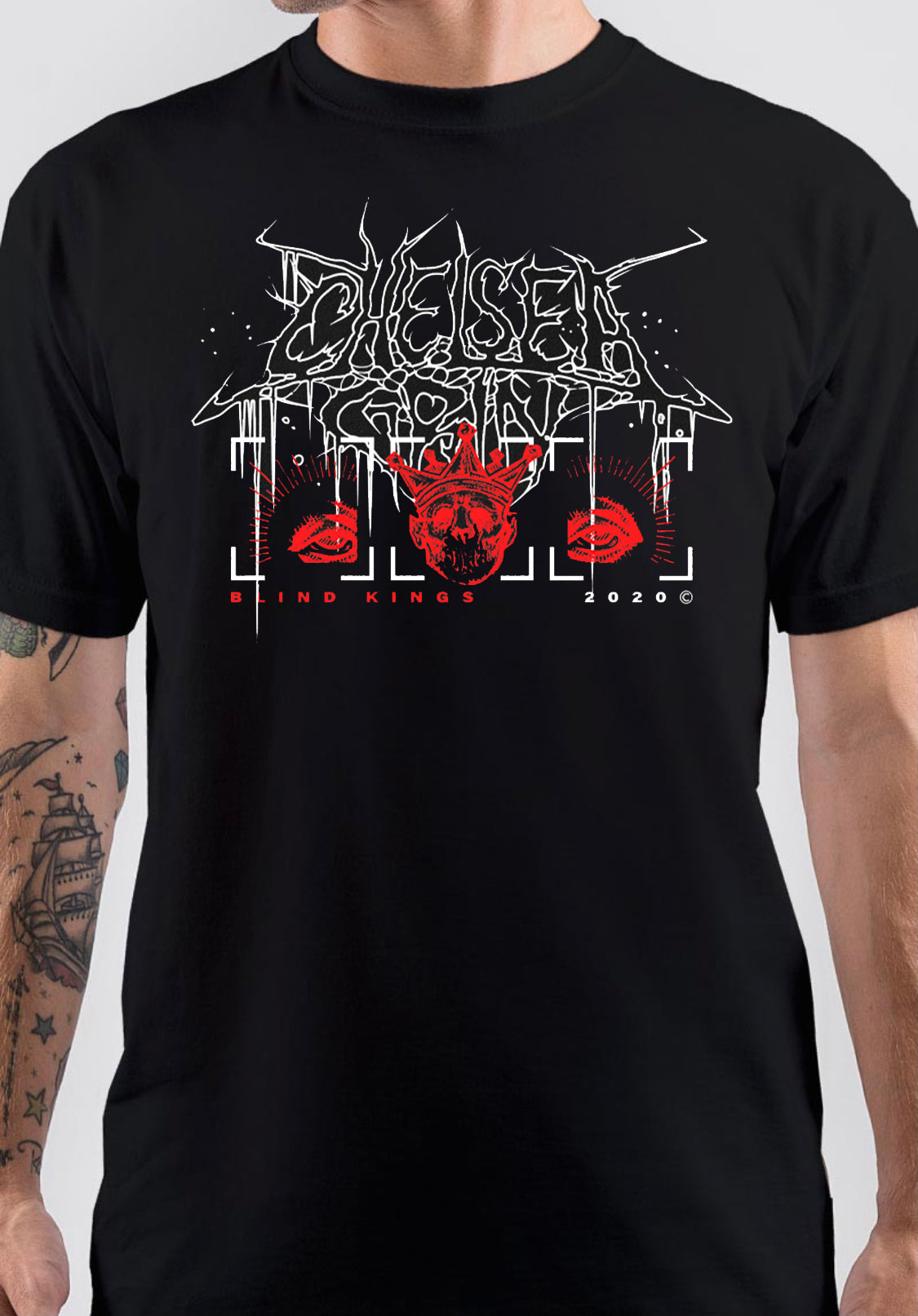 Blind Kings Chelsea Grin T-Shirt Hoodie, Sweatshirt | PureTeeCo.com