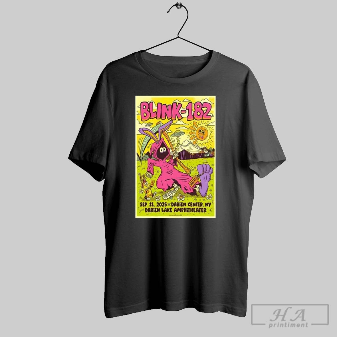 Blink 182 Sept 11 2025 Darien Center Ny Concert Poster