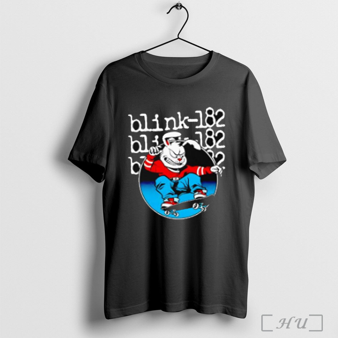 Blink 182 Skateboard Bunny Graphic T Shirt