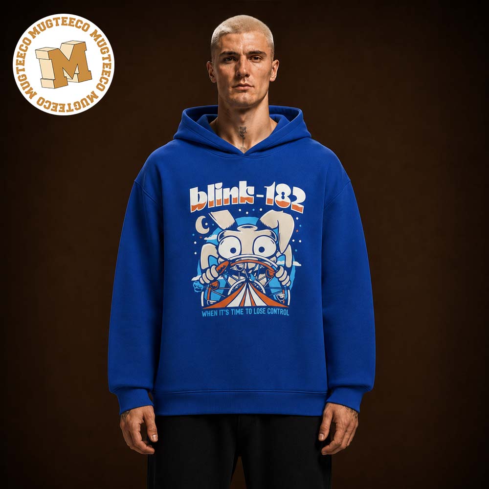 Blink 182 When It’s Time To Lose Control Graphic Royal Blue Unisex Hoodie Shirt