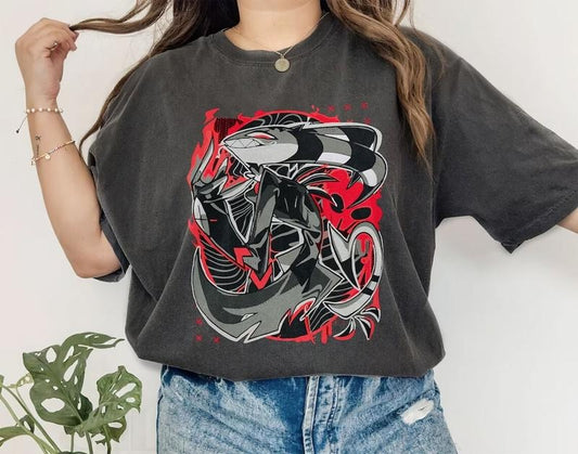 Blitzo Shirt, Blitzo Helluva Boss Sweatshirt, Blitz Demon Shirt, Hazbin Hotel Shirt, Helluva Boss Characters Womenswear Shirt
