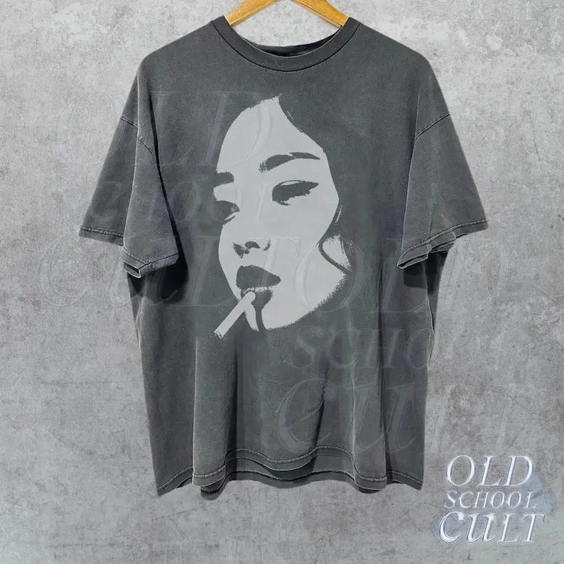 Blondie Y2k T-Shirt, Vintage 90s Style Shirt, Cute Soft Distressed Tee, Unisex Oversized Washed Y2k Shirt, Gothic Baggy...