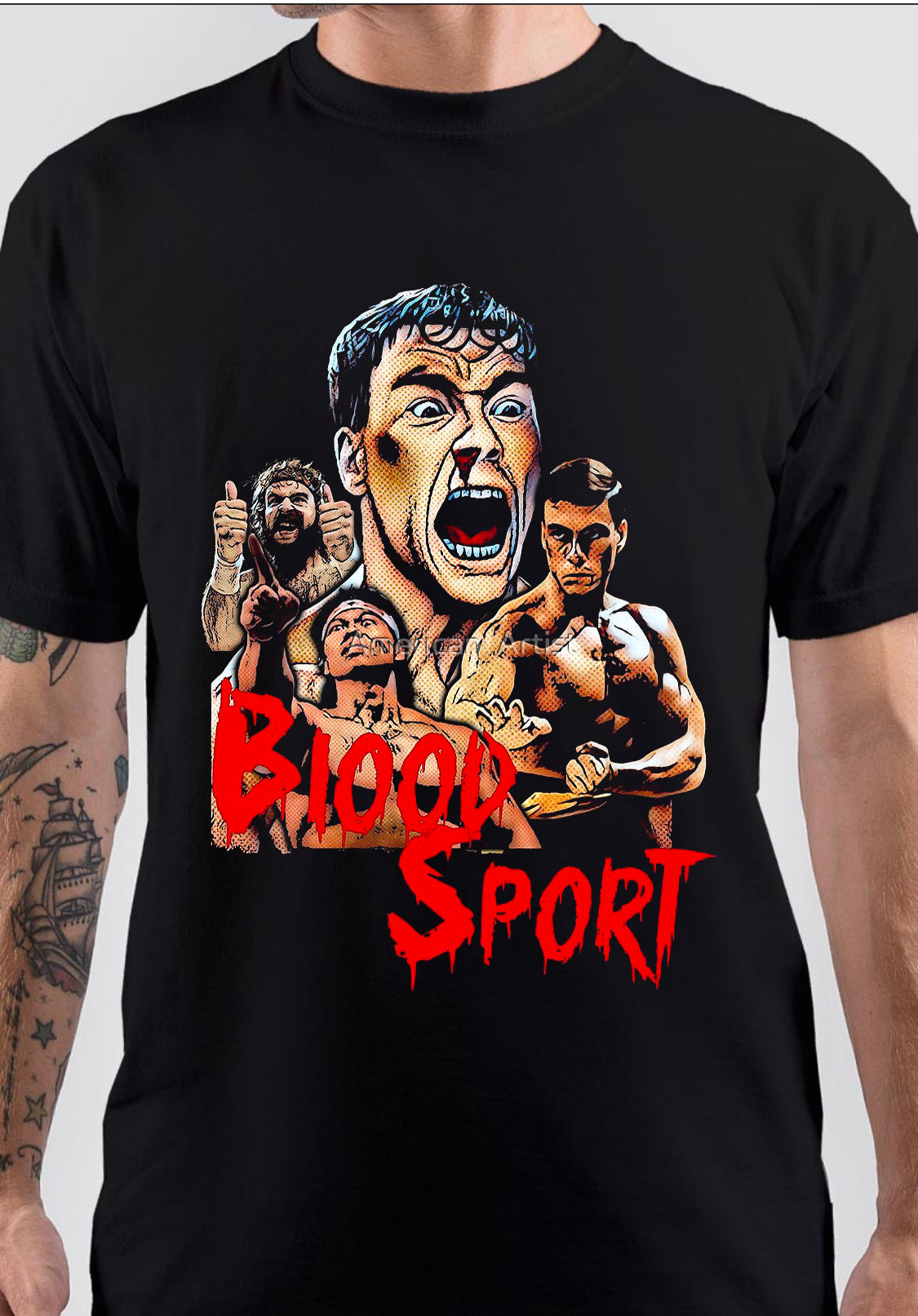 Bloodsport Art T-Shirt Style002 Hoodie, Sweatshirt | PureTeeCo.com