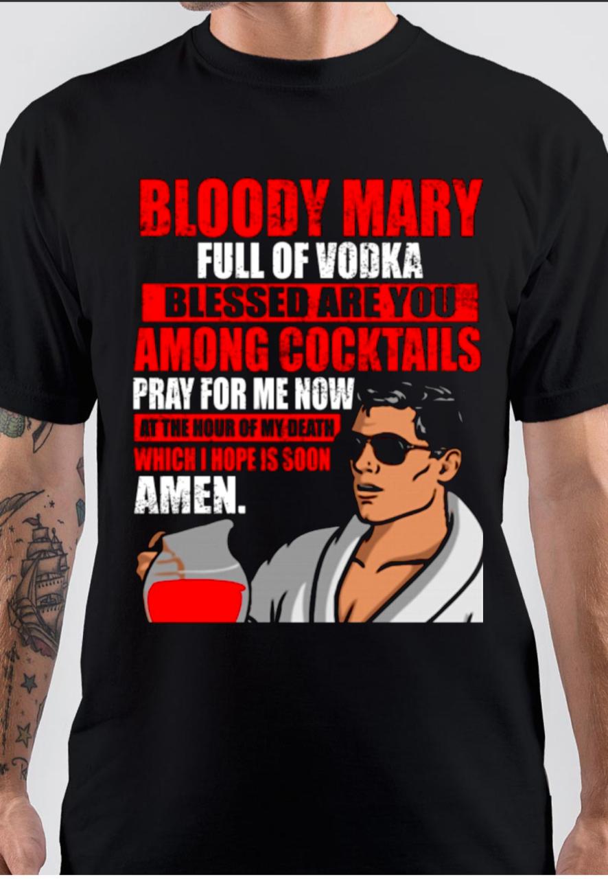 Bloody Mary Full Of Vodka T-Shirt Hoodie, Sweatshirt | PureTeeCo.com