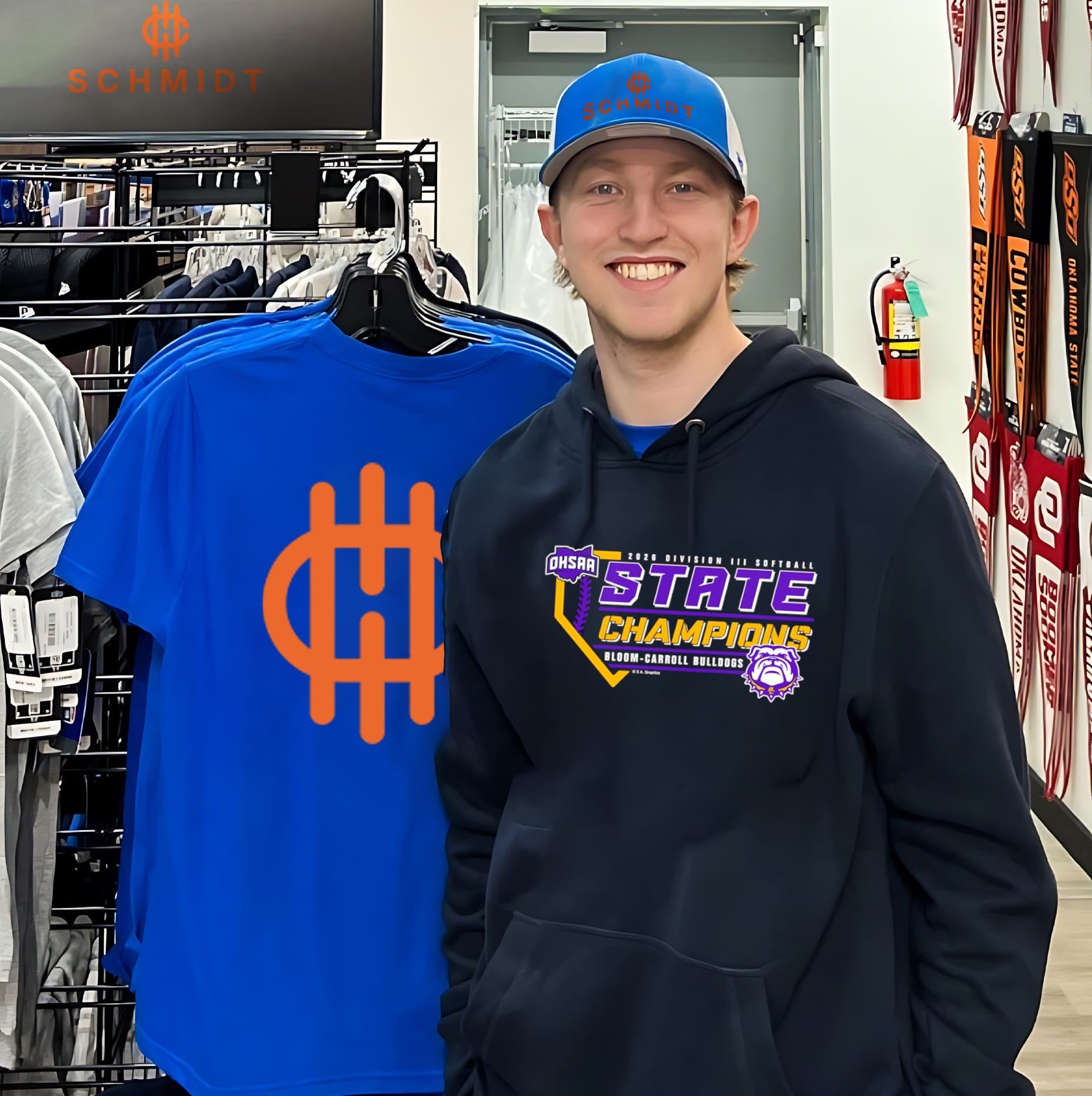 Bloom-Carroll Bulldogs 2026 OHSAA Softball D3 State Champions shirt