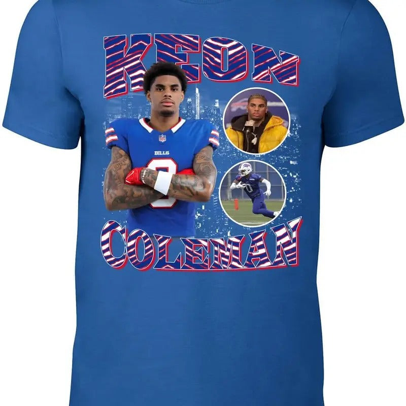Blue Buffalo Keon Coleman Bootleg Style T-shirt Hoodie, Sweatshirt | PureTeeCo.com