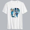 Blue Cubist Modern Art T shirt Hoodie, Sweatshirt | PureTeeCo.com