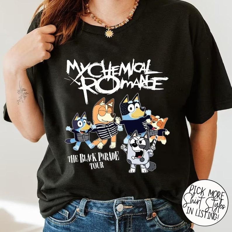 Blue Dog Muf.fiin My Chemical Romance Shirt, Muf.fiin My Chemical Romance Shirt, Blue Dog Tee, Blue Dog Cartoon Shirt,...