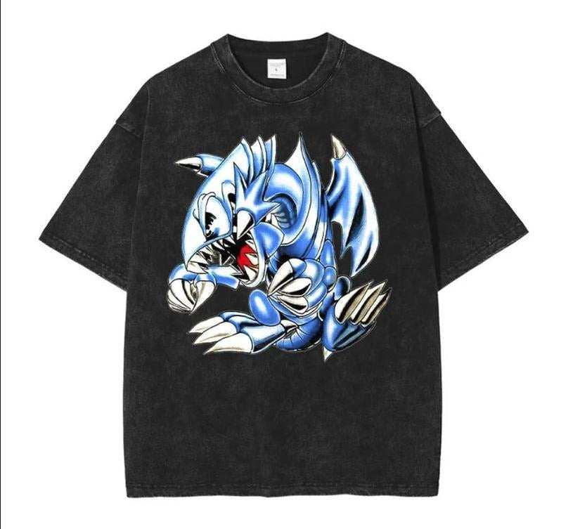 Blue Eyes Toon Dragon Vintage T-Shirt - Men T-Shirt Gift For Him Menswear Top Underwear Tshirt Hoodie, Sweatshirt