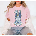 Blue Floral Bunny T shirt  | Blossom comfort colors t shirt | Easter Bunny T shirt Hoodie, Sweatshirt | PureTeeCo.com