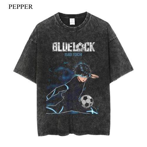 Blue Lock Isagi Playmaker Vintage T-Shirt - Men Hip Hop T-Shirt Gift For Him Menswear Top Hoodie, Sweatshirt | PureTeeCo.com