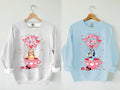 Bluey Dog and Friends Valentine Day Sweatshirt, Bluey Happy Valentine Hoodie, Bluey And Bingo Valentine Couple Shirt,...