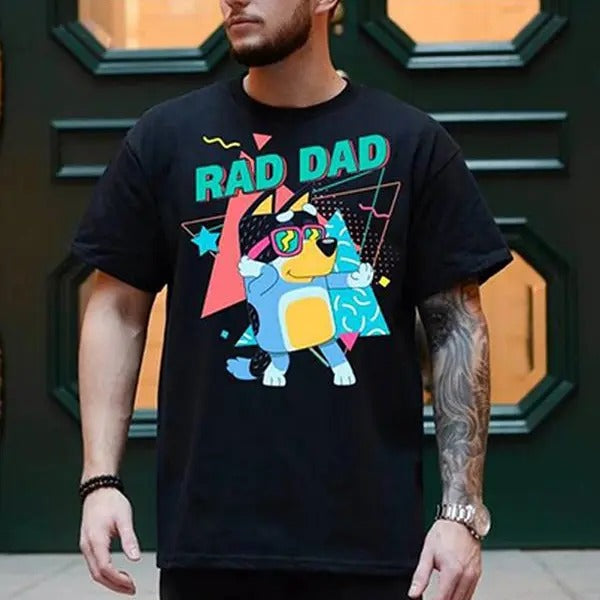 Bluey Rad Dad Shirt , Father's Day Gift Hoodie, Sweatshirt | PureTeeCo.com