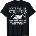 Boats Are Like Work Until Funny Captain Yacht Owner Ship Men T-Shirt Top Casual Cotton Hoodie, Sweatshirt | PureTeeCo.com