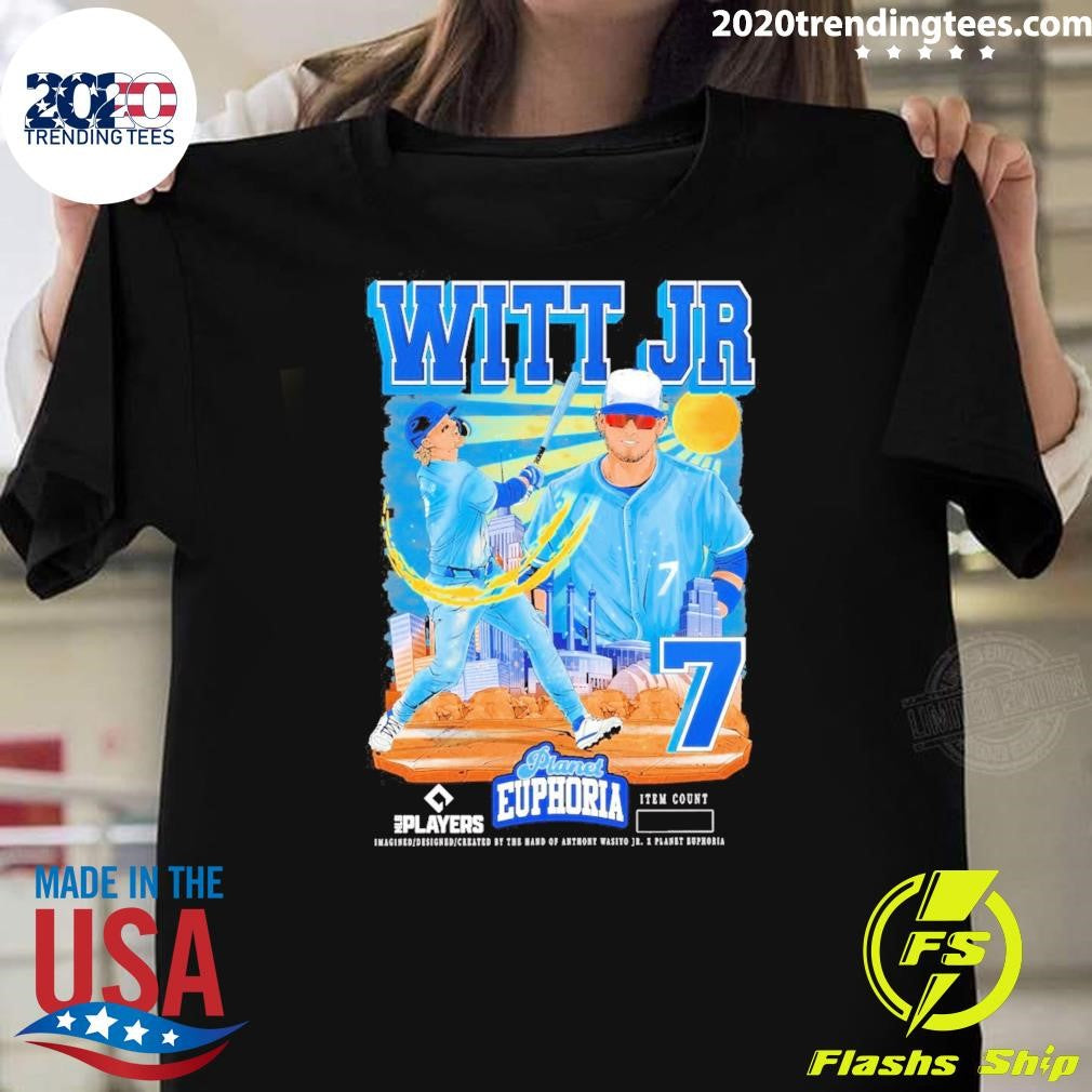 Bobby Witt Jr. V2 Kansas City Royals MLB Players Planet Euphoria Artwork 2026 Shirt