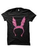Louise in Pink Distressed T-Shirt Hoodie, Sweatshirt | PureTeeCo.com