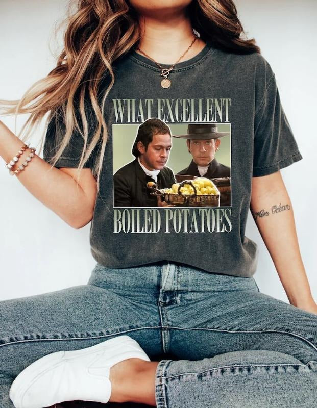 Boiled Potatoes Funny Meme T-Shirt, Pride and Prejudice Tee, Fitzwilliam Darcy Shirt, Bennett Dole Shirt, Movie Graphic...
