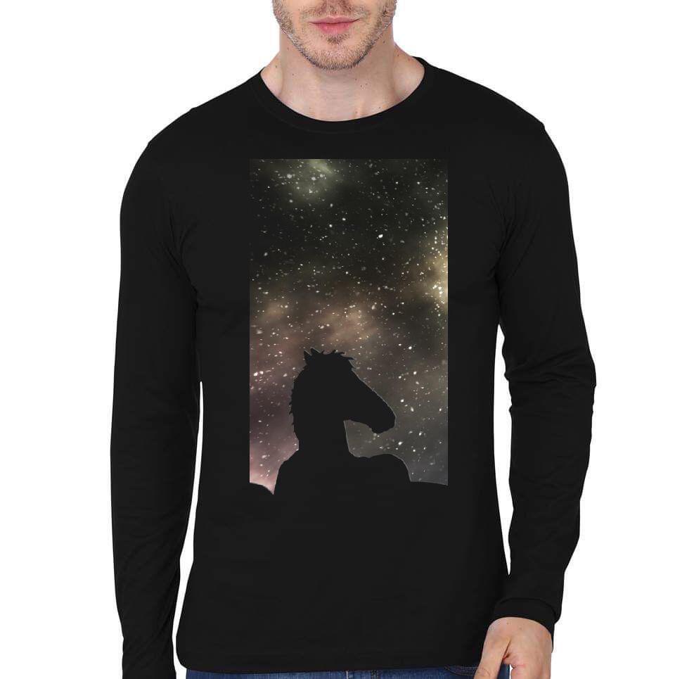 Bojack Horseman Night Sky Full Sleeve T-Shirt Hoodie, Sweatshirt | PureTeeCo.com