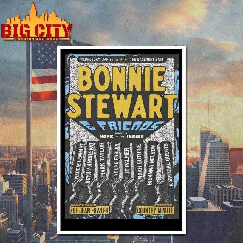 Bonnie Stewart And Friend 1.28.2026 The Basement East Nashville TN Poster shirt