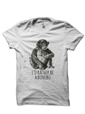 Iâ€™d rather be a Bonobo White T-Shirt Hoodie, Sweatshirt | PureTeeCo.com