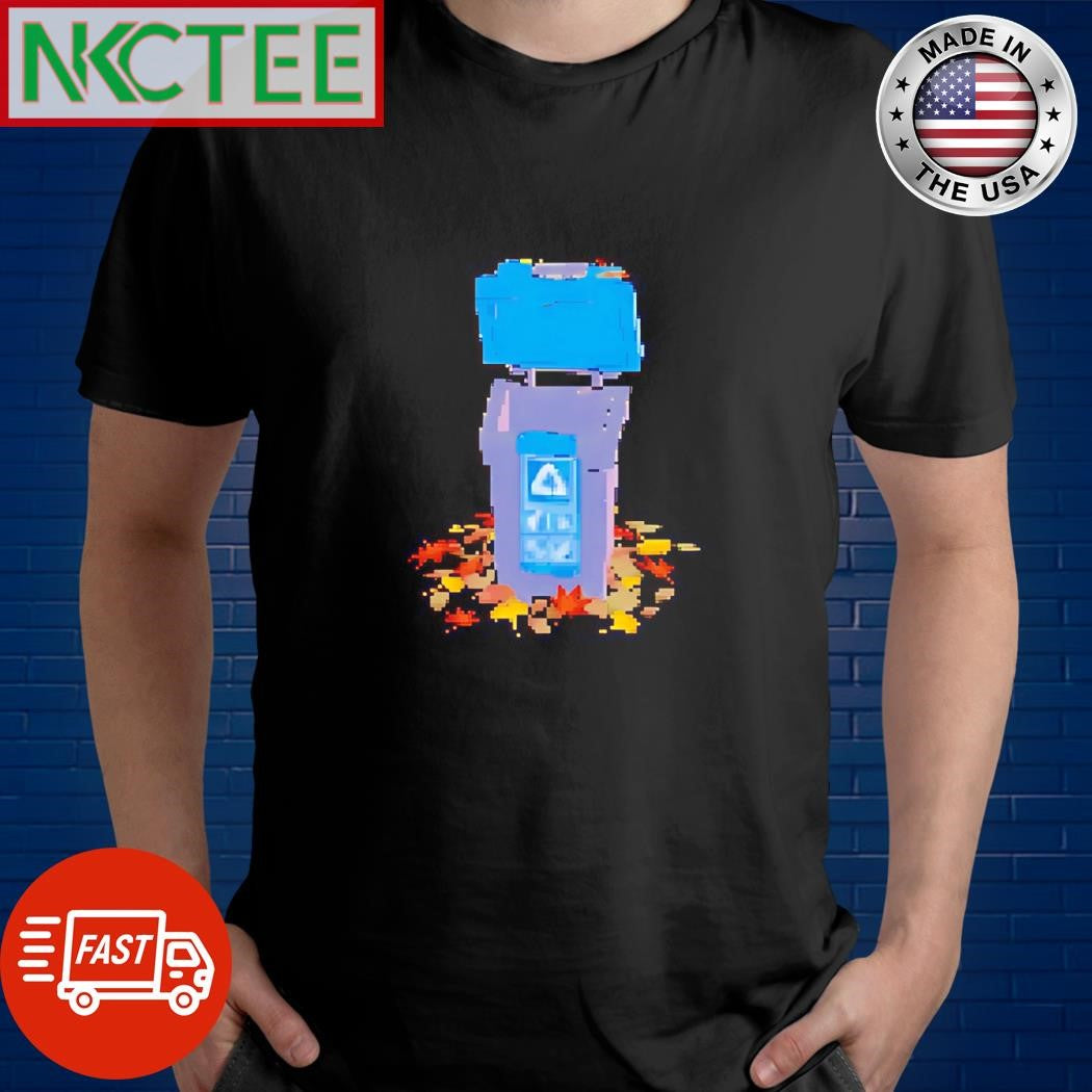 Bonus- Miyu trash can pixel paint shirt
