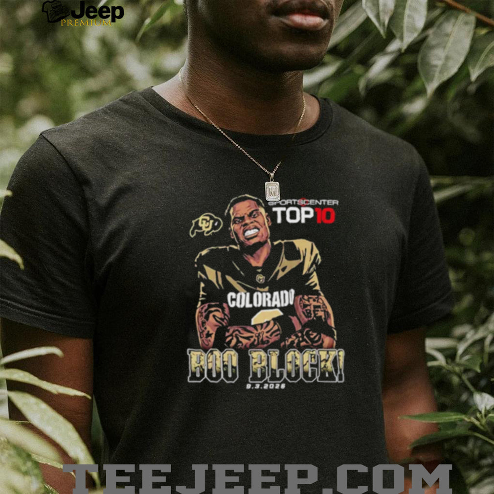 Boo Carter Boo Block Colorado Buffaloes Sportscenter Top 10 shirt