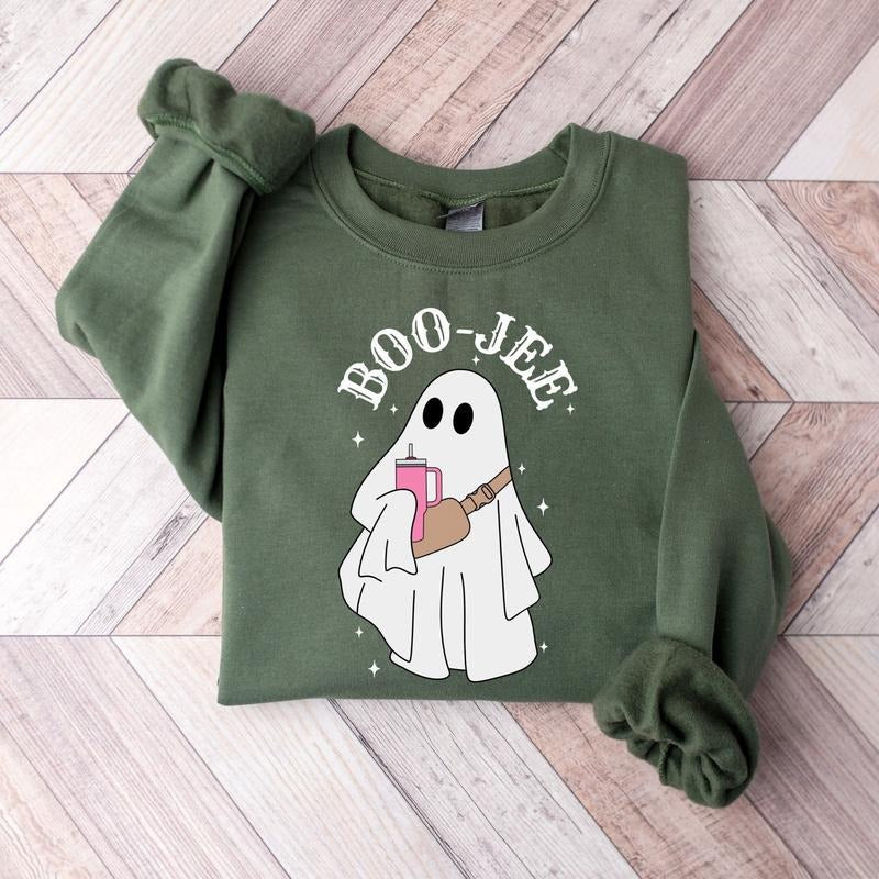 Boo Jee Ghost Sweatshirt, Halloween Ghost Shirt, Spooky Ghost Sweater, Spooky Season Ghost Shirt, Spooky Season, Cute...